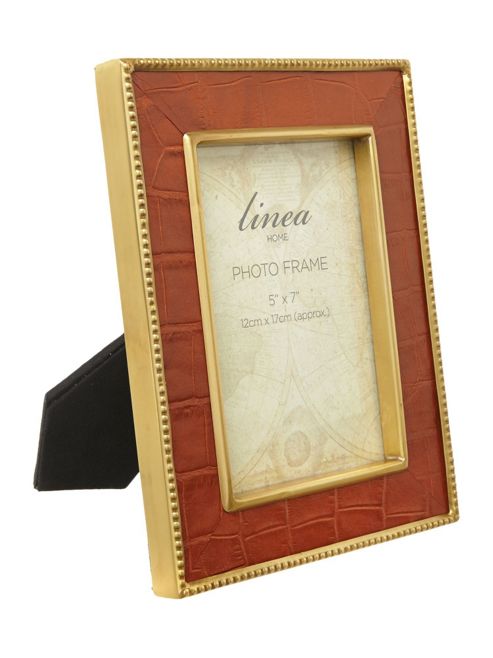 Image of Linea Faux Leather Frame 5x7 From House Of Fraserfrom