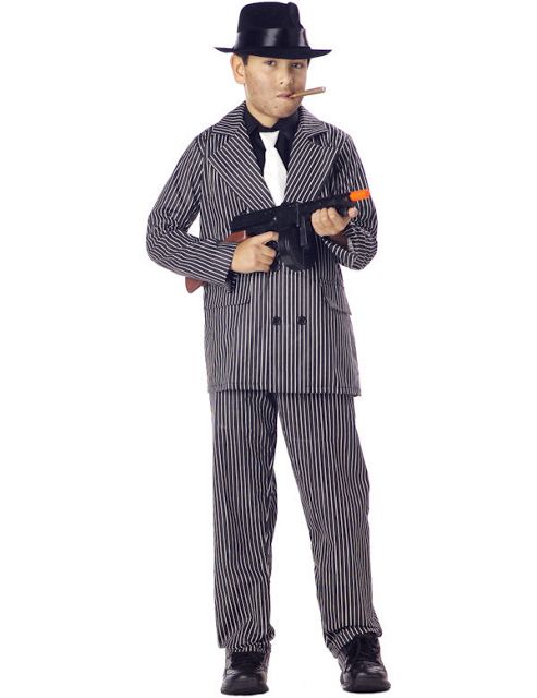Image of Child Gangster Boy Costume Medium