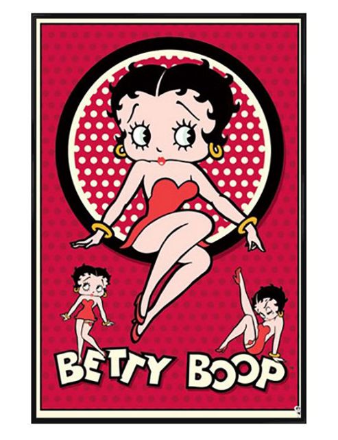Image of Betty Boop Gloss Black Framed Classic Betty Poster