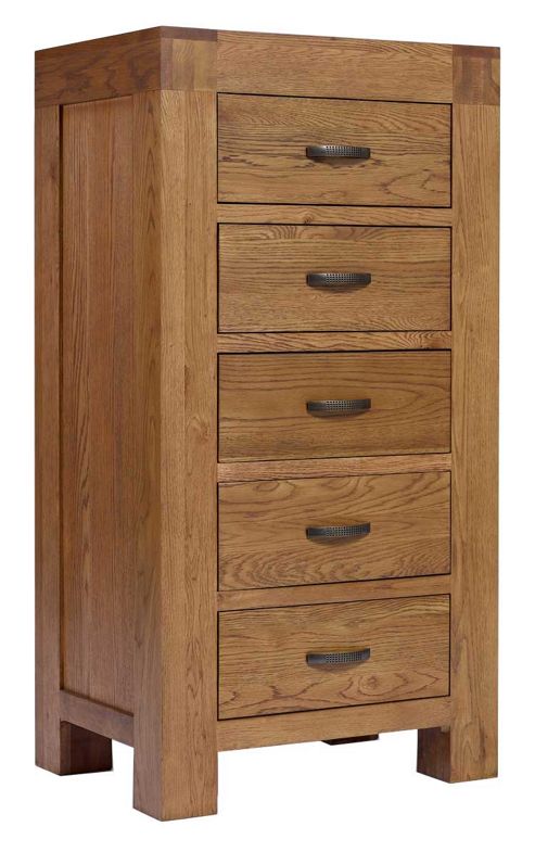 Image of Ametis Santana Rustic Oak Wellington Chest
