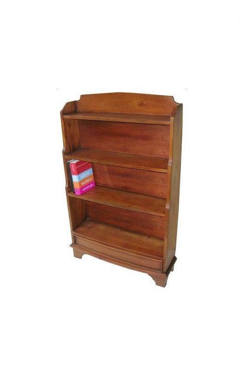 Image of Lock Stock And Barrel Mahogany Small Waterfall Bookcase In Mahogany