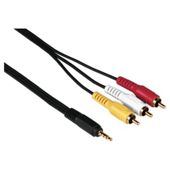 Hama Connecting Cable 4 Pin Jack 3 RCA plugs 2m