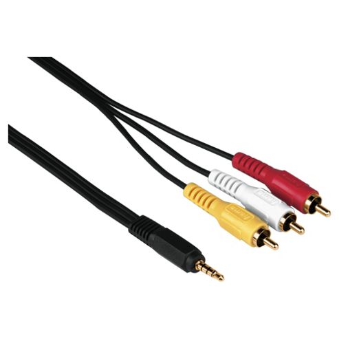 Image of Hama Connecting Cable (4 Pin Jack, 3 Rca Plugs) - 2m