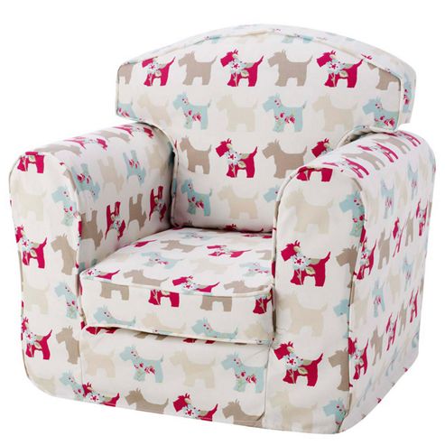 Image of Children's Single Sofa - Scottie Dogs