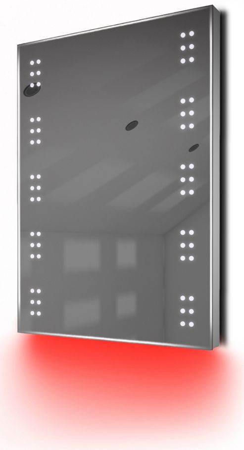 Image of Bathroom Shaver Mirror With Underlighting, Bluetooth, Demist & Sensor K11sraud