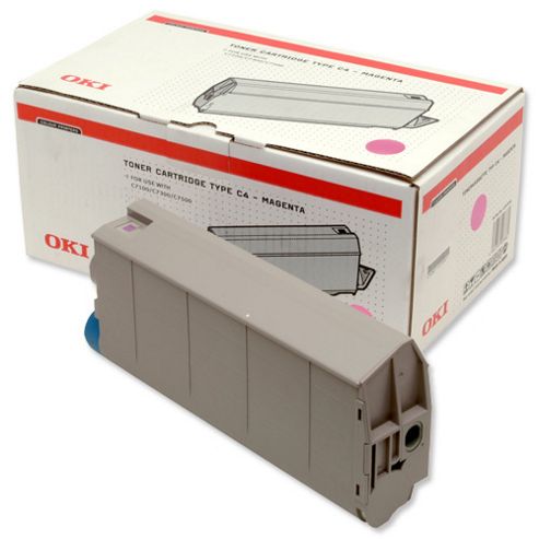 Image of Oki Type C4 Toner Cartridge For C7100/7300/7500 Printers (magenta)