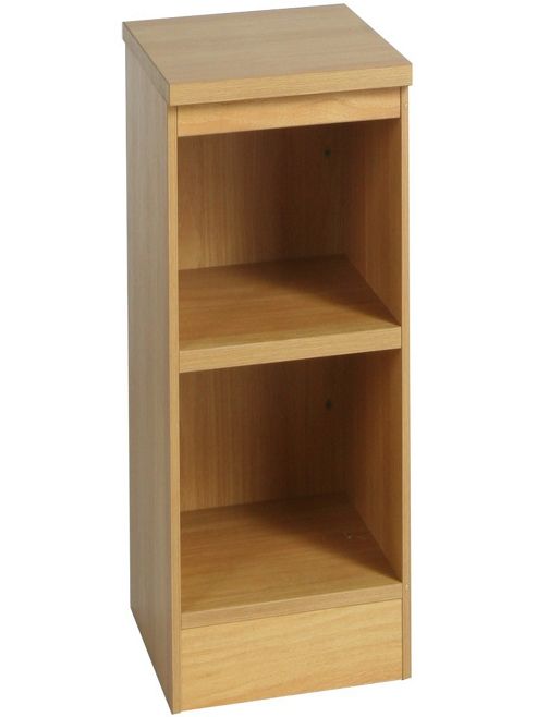 Image of Enduro Two Shelf Narrow Bookcase - Beech