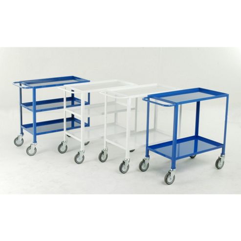 Image of Industrial Three Tray Trolley With Steel Panel Trays