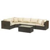 Royalcraft Cannes  Modular Lounge Suite - 5 seater - Brown