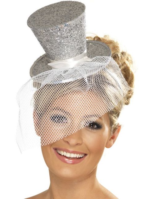 Image of Mini Top Hat (silver Glitter)