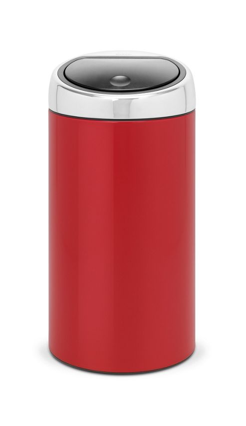 Image of Brabantia 45-litre Touch Bin With "soft-touch" Closure - Red
