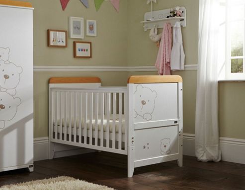 Image of Tutti Bambini Bears 2 Piece Room Set - White