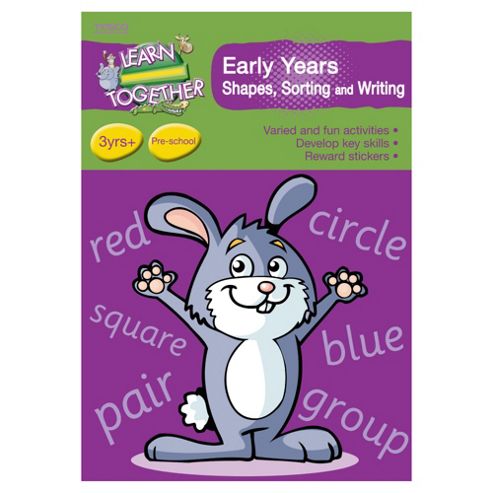 Image of Tesco Learn Together Early Years Shapes, Sorting And Writing A5 3+