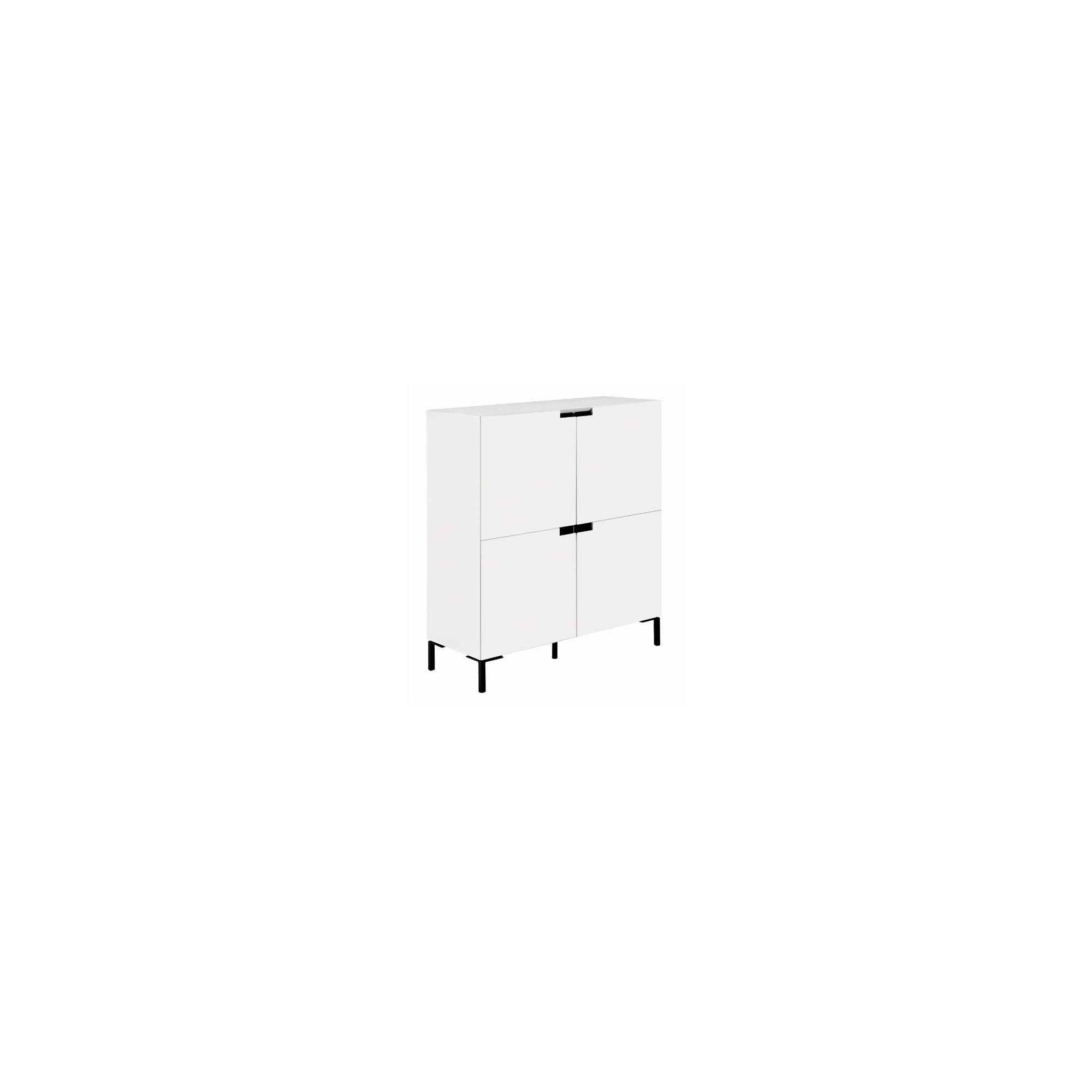 Gillmore Space Vico Square Sideboard in White Gloss Lacquer at Tesco Direct