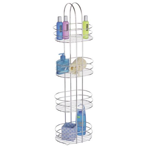 Image of Premier Housewares 4 Tier Bathroom Organiser In Chrome