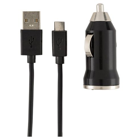 Image of Tesco Car Charger With Micro Usb To Usb Cable