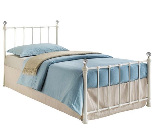 Image of Jessica Metal Single Bed - Cream