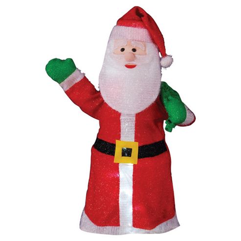 Image of Snowtime Illuminated Tinsel Santa