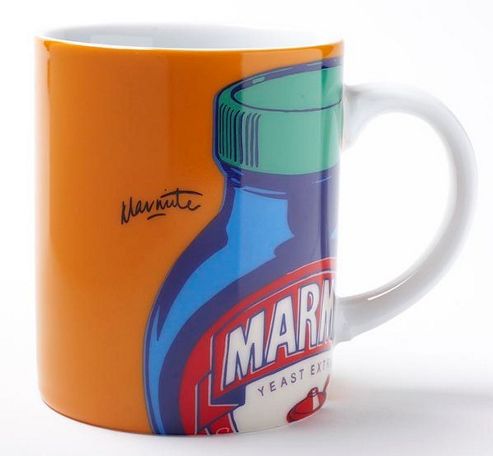 Image of Ecp Design Ltd Marmite Pop Art 7cm Porcelain Mug - Orange