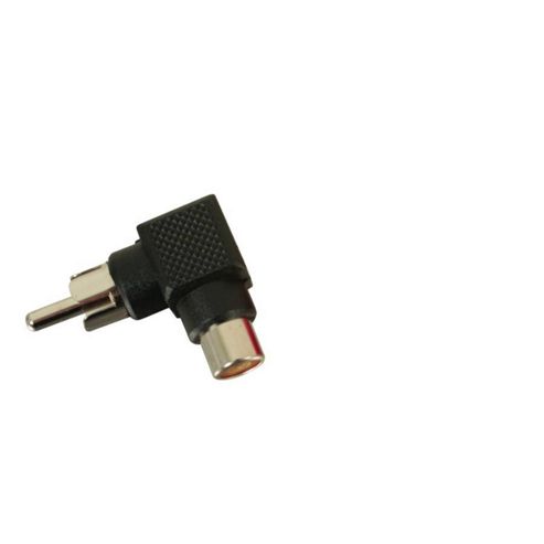 Image of Right Angle Phono Adaptor Black