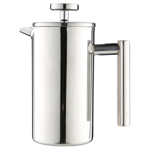 Image of Tesco Double Walled Stainless Steel 3 Cup Cafetiere