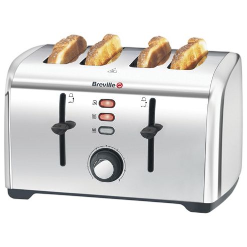 Image of Breville Vtt591 4 Slice Toaster Stainless Steel
