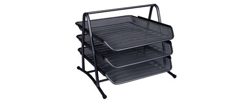 Image of Q-connect 3-tier Letter Tray Black Kf00823