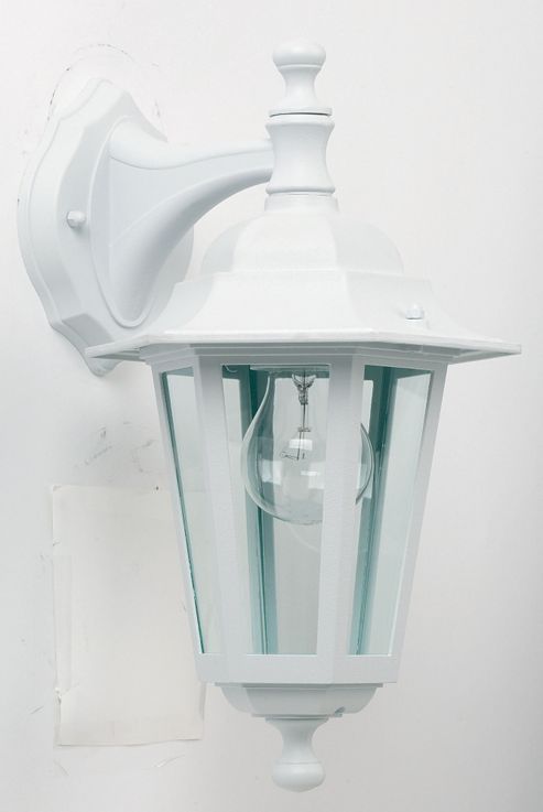 Image of Endon Lighting Downlight Outdoor Wall Lantern In White