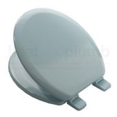 Bemis 5000 SKY BLUE Coloured Moulded Wood Toilet Seat and Cover with Adjustable Plastic Hinges
