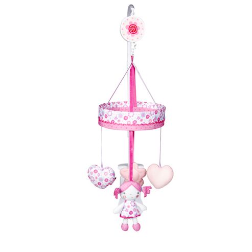 Image of Red Kite Princess Pollyanna Cot Music Mobile Pink