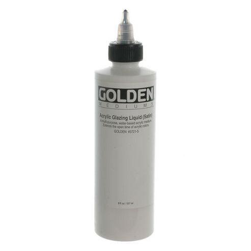 Image of Golden 236ml Acrylic Glaz Liquid Satin