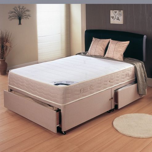 Image of Repose Memory Pocket 800 Platform Divan Bed - King / 2 Drawer
