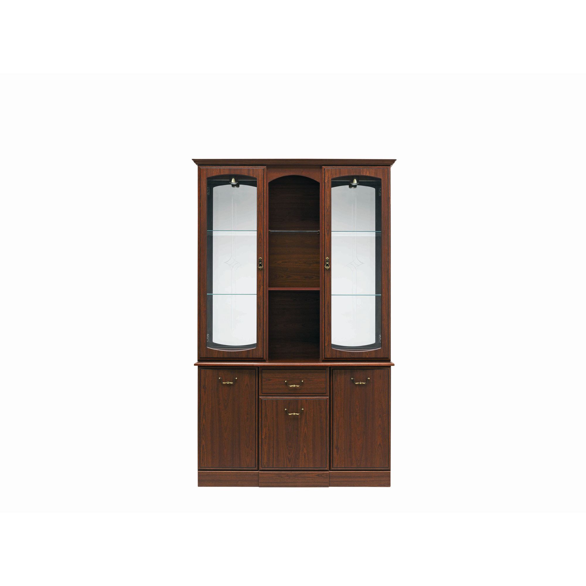 Caxton Byron 122 cm Display Cabinet in Mahogany at Tesco Direct