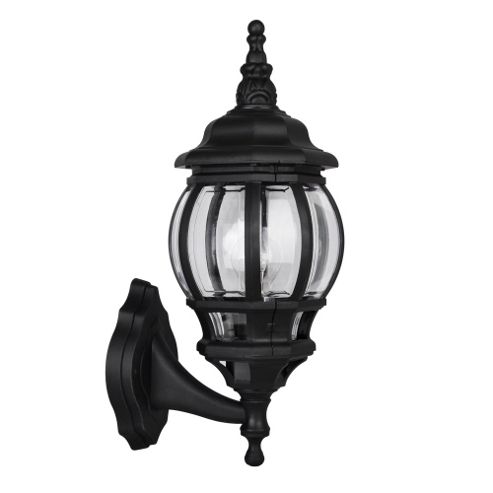 Image of Windsor Ip44 Outdoor Up / Down Wall Lantern In Matt Black