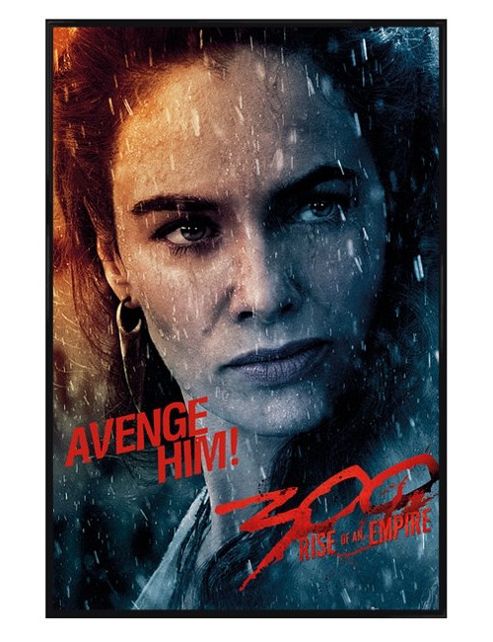 Image of Gloss Black Framed 300 Rise Of An Empire Avenge Him Poster