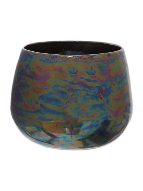 Image of Lustre Ceramic Votive, Charcoal