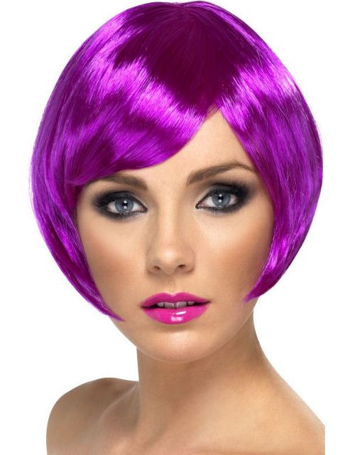 Image of Purple Short Bob Babe Wig