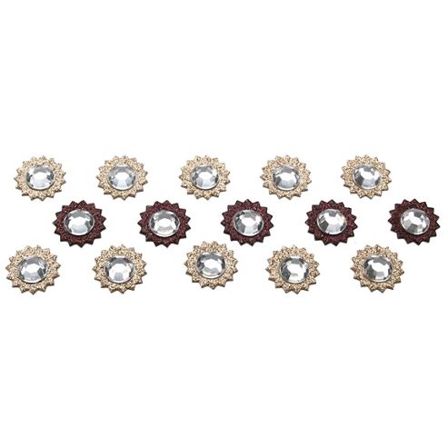 Image of Chipboard Medallions - Gold/brown