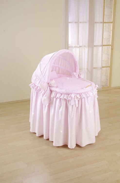 Image of Leipold Sweety Full Length Hood Crib In Pink