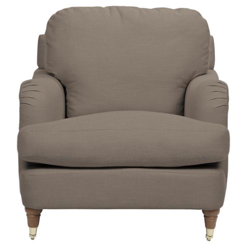 Image of Florence Armchair Linen Effect Taupe