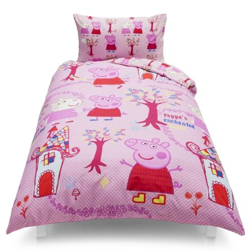 Image of Peppa Pig Golden Boots Single Duvet Set Tesco Exclusive