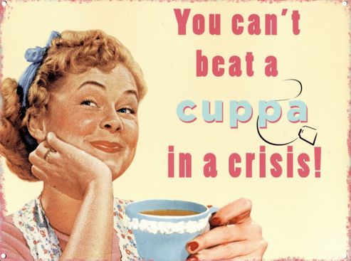 Image of You Can't Beat A Cuppa Tin Sign