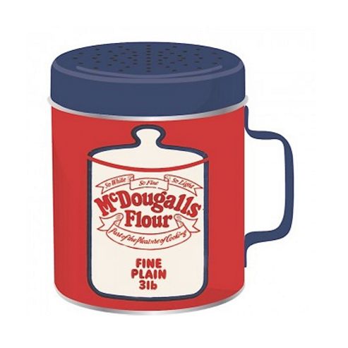 Image of Mcdougalls Flour Shaker Retro Tin Plain