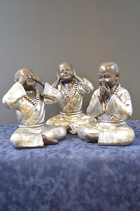 Image of Beautiful Decorative Ornamental Monks Modern 3 Of In One Set