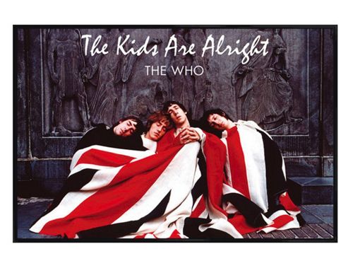 Image of The Who Gloss Black Framed The Kids Are Alright Poster