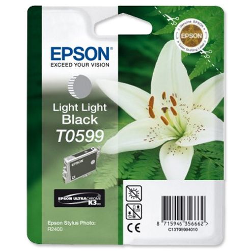 Image of Epson T0599 Ink Cartridge For R2400 Printer - Light Black