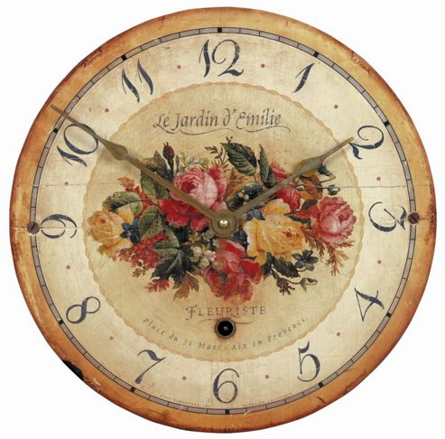 Image of Roger Lascelles Clocks Emilie Rose Wall Clock
