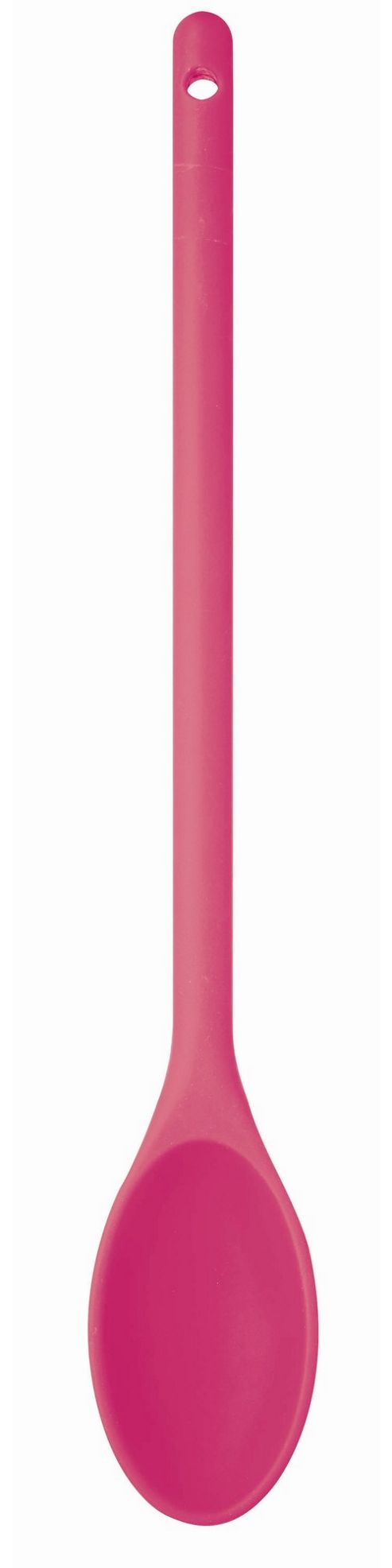 Image of Kitchencraft Colourworks Covered Cooking Spoon In Pink - 30 Cm