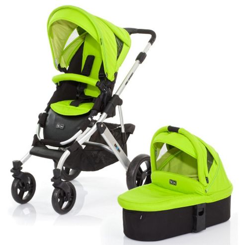 Image of Abc Design Mamba 3 In 1 Pushchair & Carrycot (silver/lime)