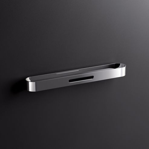Image of Sonia S5 Towel Rail In Polished Stainless Steel - 4cm H X 30cm W X 45cm D